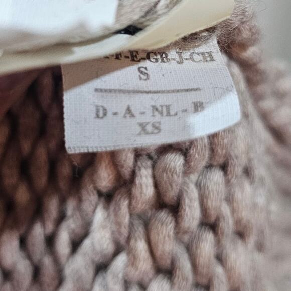 Brunello Cucinelli Chunky Cropped Knit Cardigan Sweater Taupe Size S - Picture 5 of 8